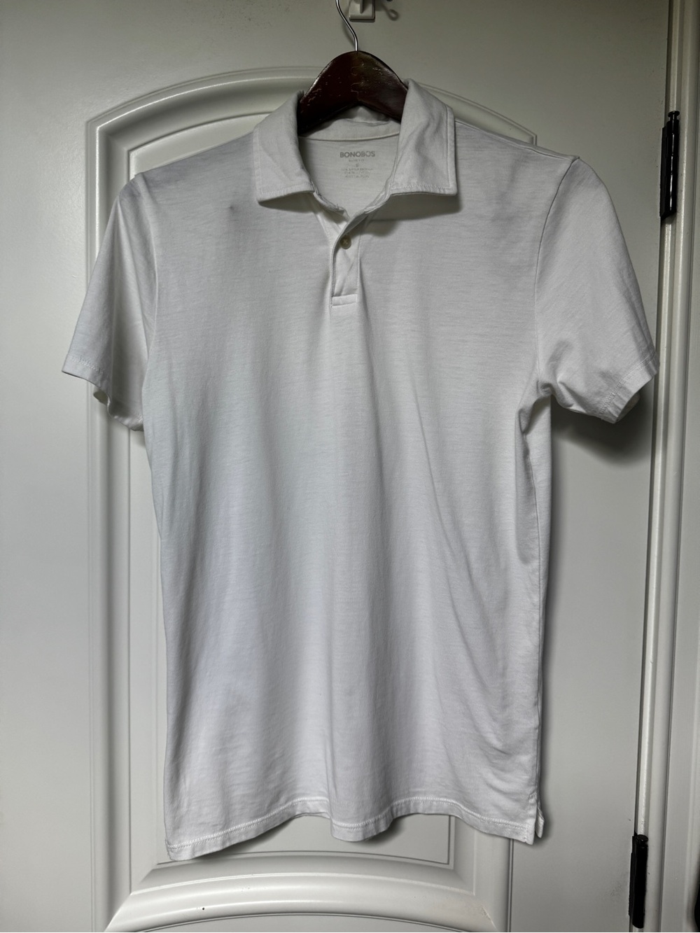 Bonobos White Men’s Polo - Clean Short Sleeve
